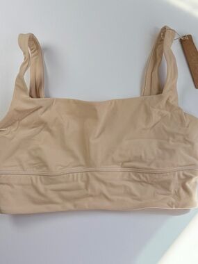 SKIMS Longline Beige Seamless Bralette size M